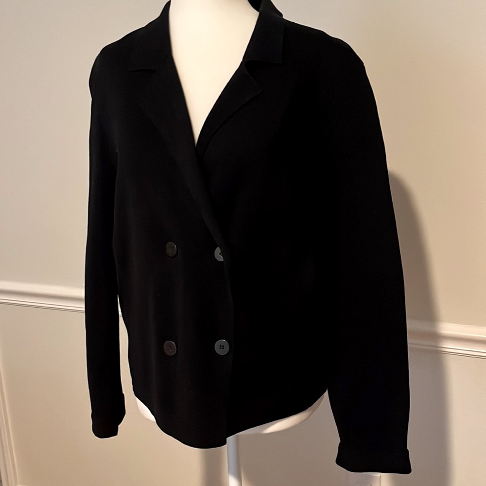 COS double-breasted knit jacket